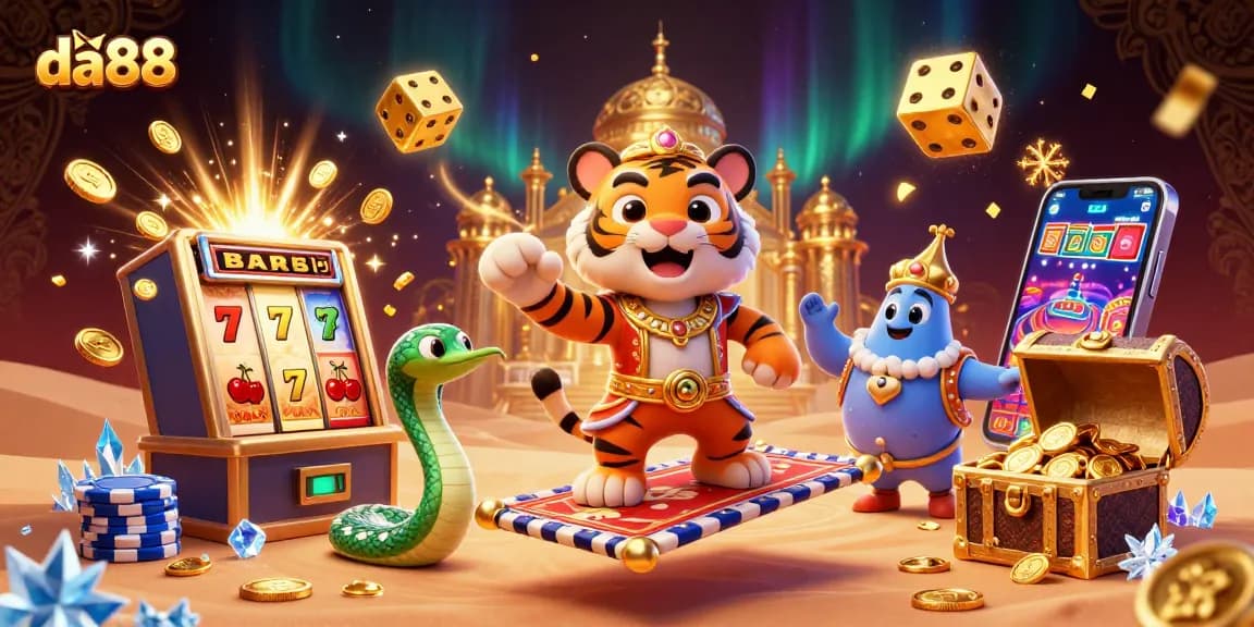 Spin the reels and unveil treasures with da88's vibrant casino experience featuring jackpot bursts.