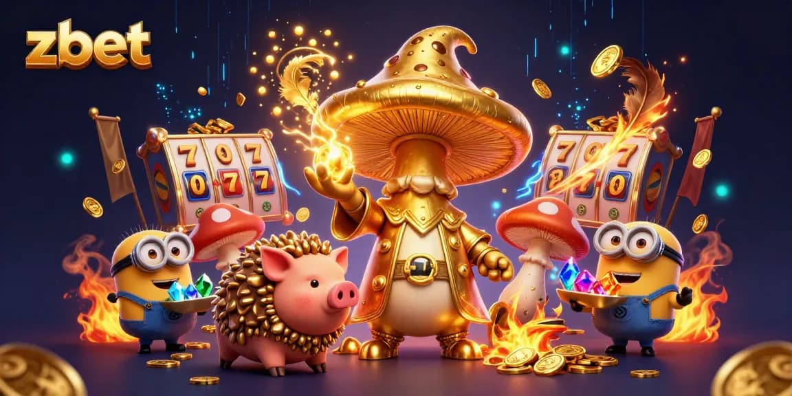 Engage with zbet's immersive slot game experience featuring a wizard and treasure elements.