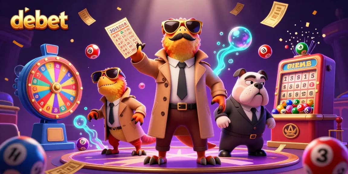 Engage with debet at the casino in a whimsical scene of three raptors in disguise.