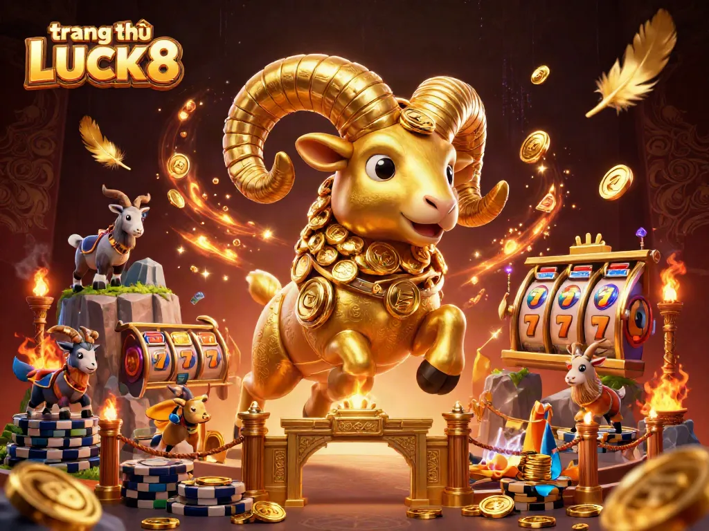 Experience online gaming excitement at trang chủ LUCK8 with dynamic gold visuals and thrilling casino elements.