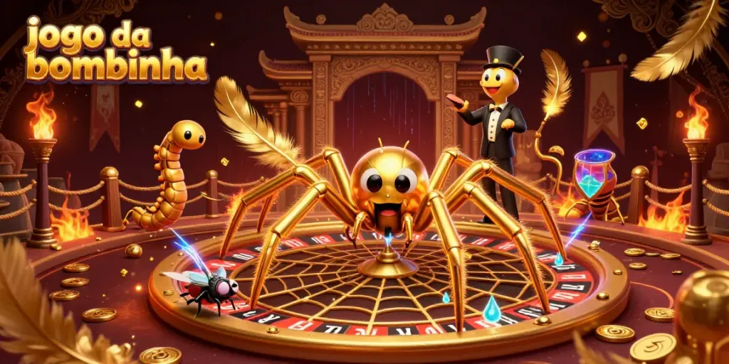 Experience the thrill of the jogo da bombinha with vibrant 3D characters and casino elements.