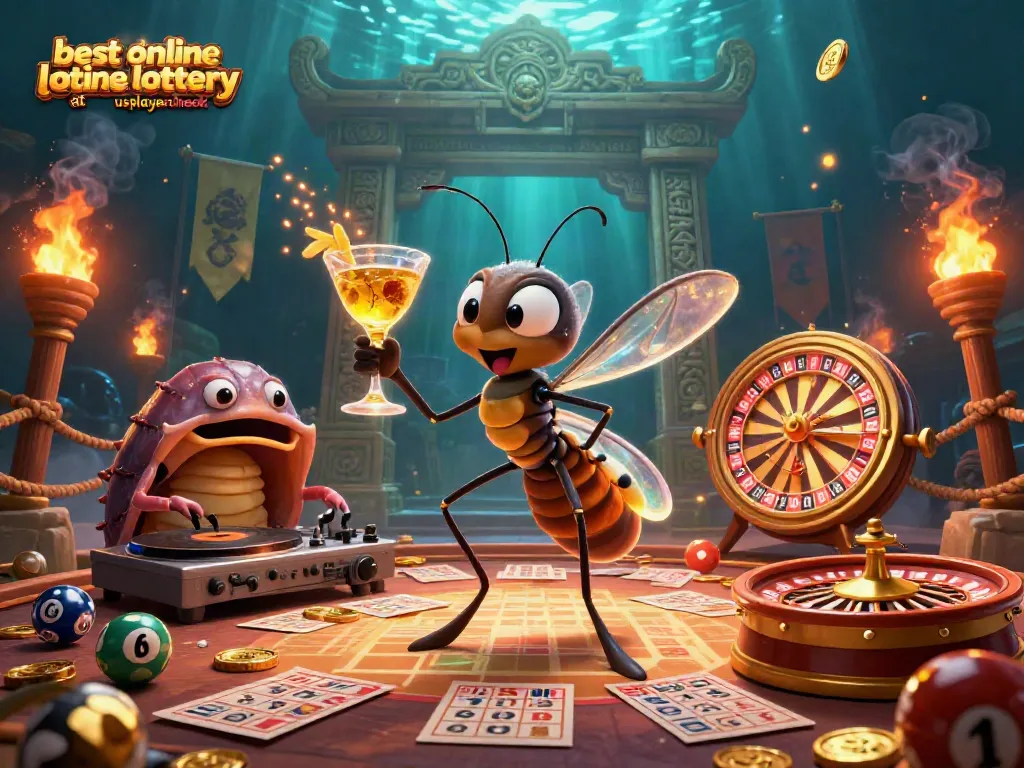 Experience the thrill of the best online lottery at usplayercheck with a vibrant, dynamic casino scene.