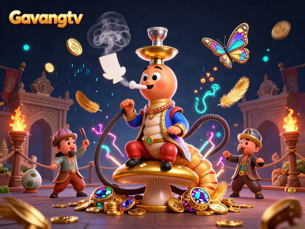 Experience the exciting world of Gavangtv with dynamic live sports elements and vibrant illustrations.