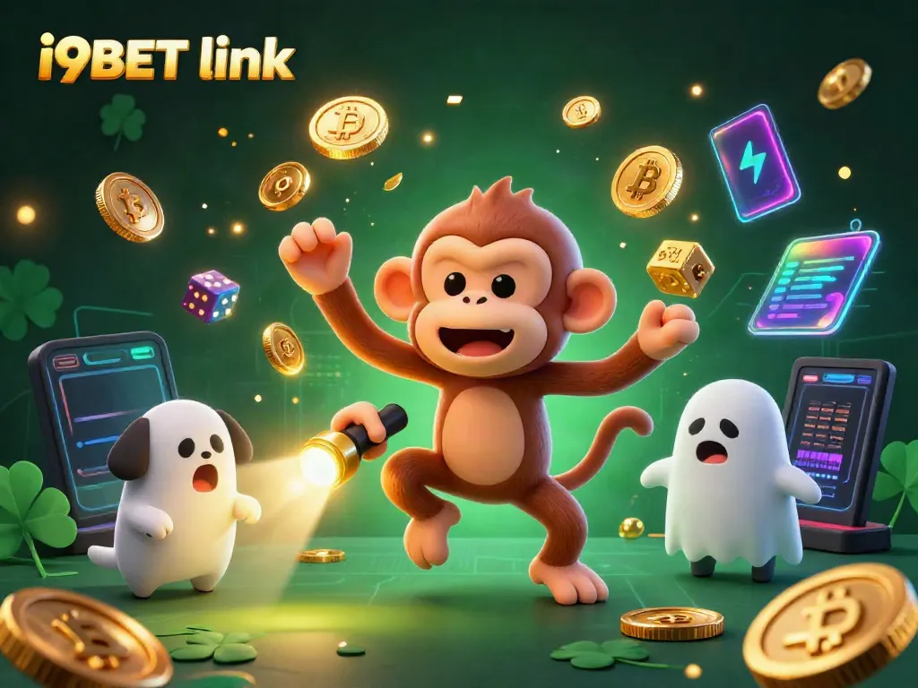 Engage with the i9BET link through an exciting casino adventure featuring a playful poltergeist monkey juggling golden objects.