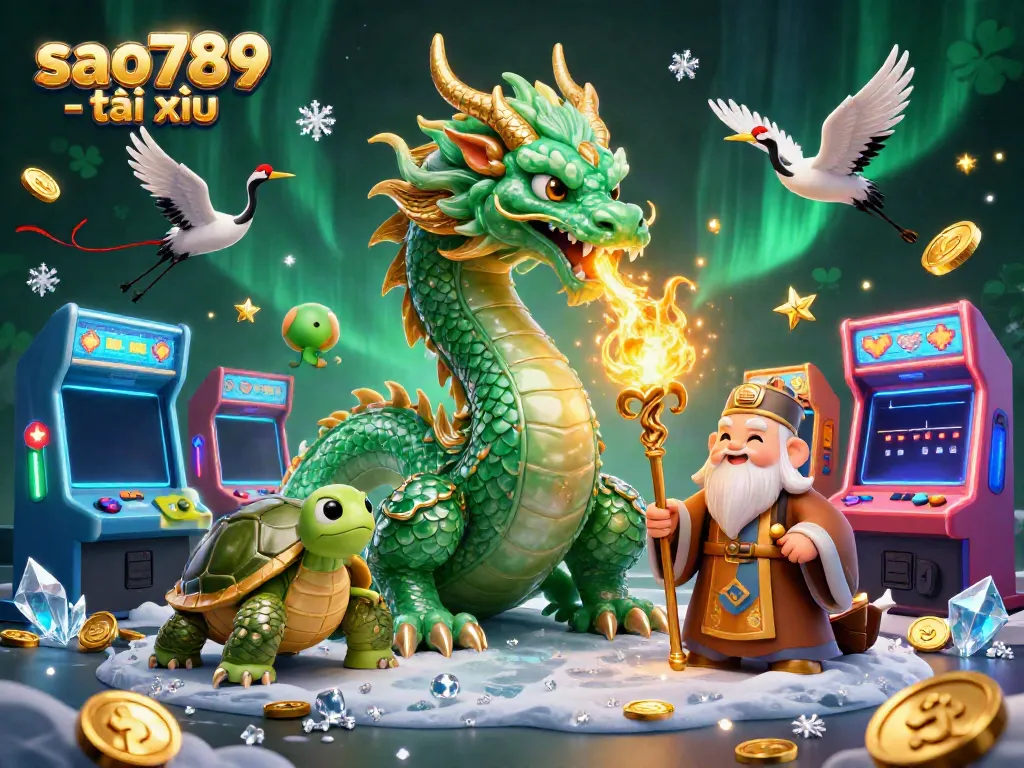Experience the thrill of sao789 - tài xỉu with vibrant gaming characters and elements bursting with energy.
