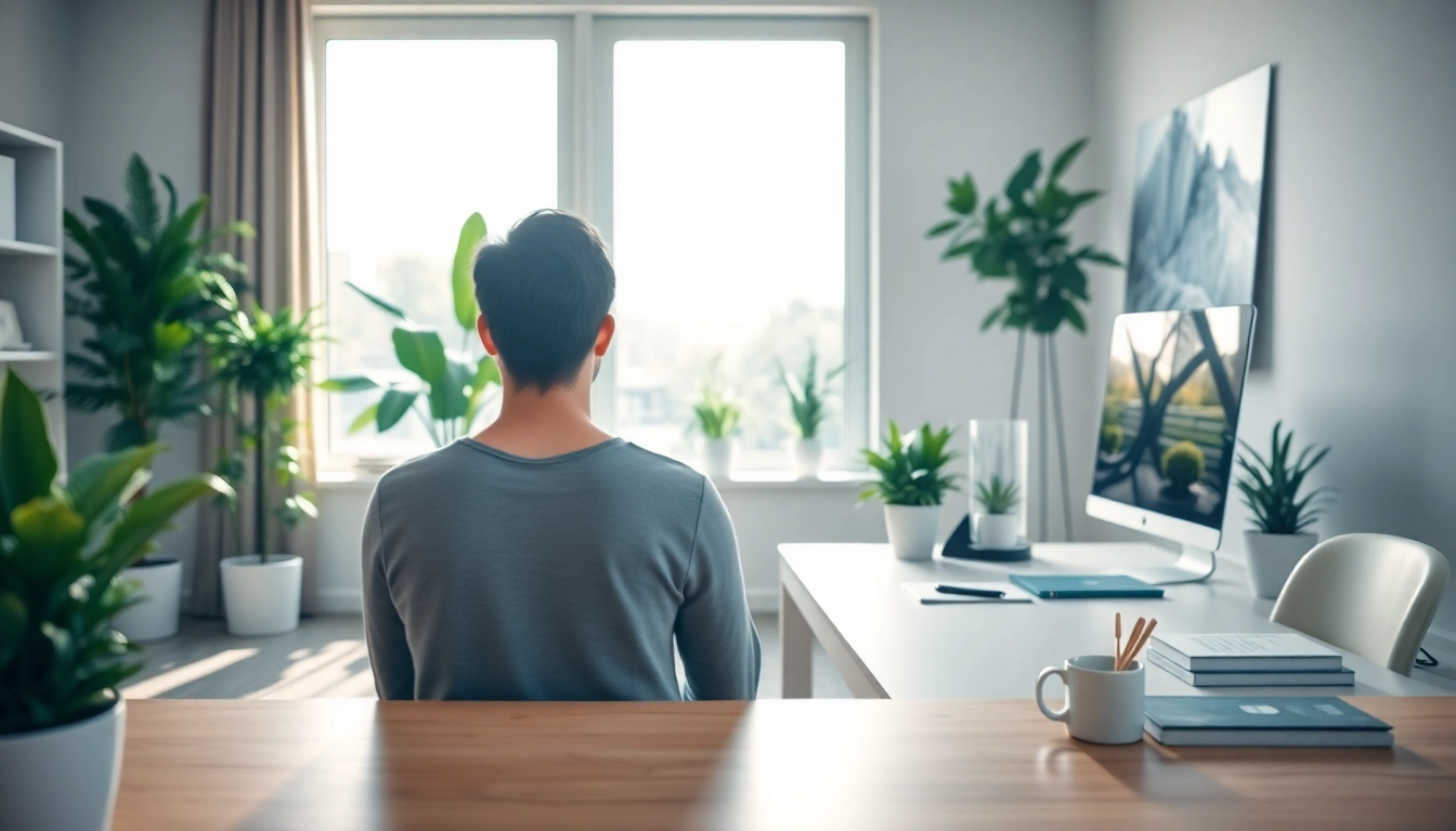 Enhance your emotional wellbeing in a calming workspace with mindfulness practices.
