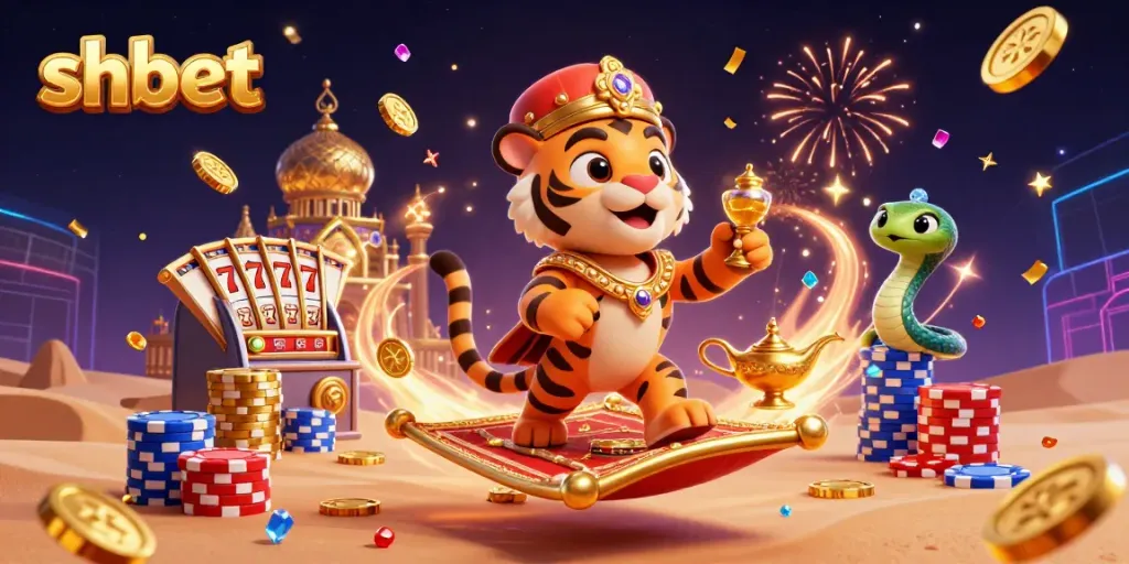 Experience shbet with an exciting casino adventure featuring a tiger sultan and sparkling treasures.