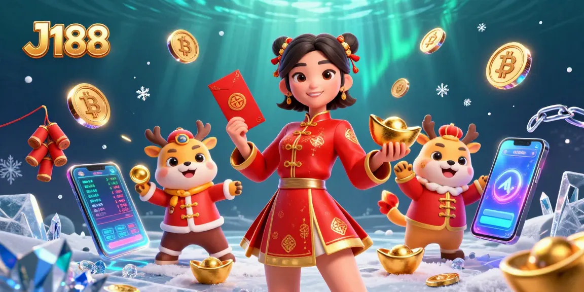 Win big at J188 with stunning visuals of casino games and cryptocurrency elements for 2026 excitement.