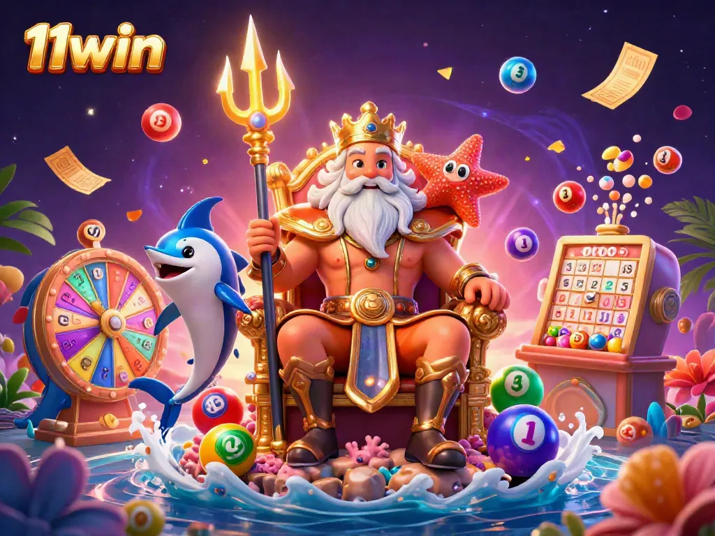 Engage in thrilling lottery fun with 11win's vibrant, dynamic gaming scene featuring Neptune.