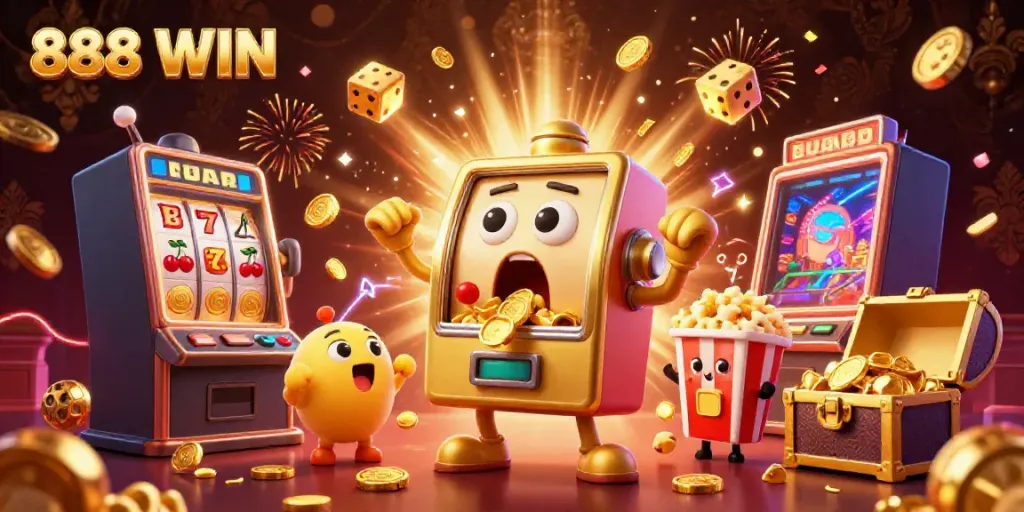 Experience the excitement of winning with 888 WIN’s vibrant golden slot machines and bursting jackpots.