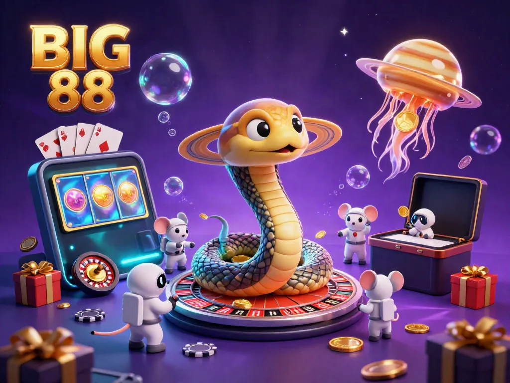 Experience cosmic play with BIG 88, where lucky astronaut mice engage in roulette around Saturn.
