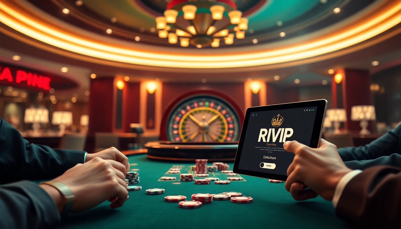 Experience thrilling poker at https://rikvip11.info/ with vibrant chips and lively casino atmosphere.