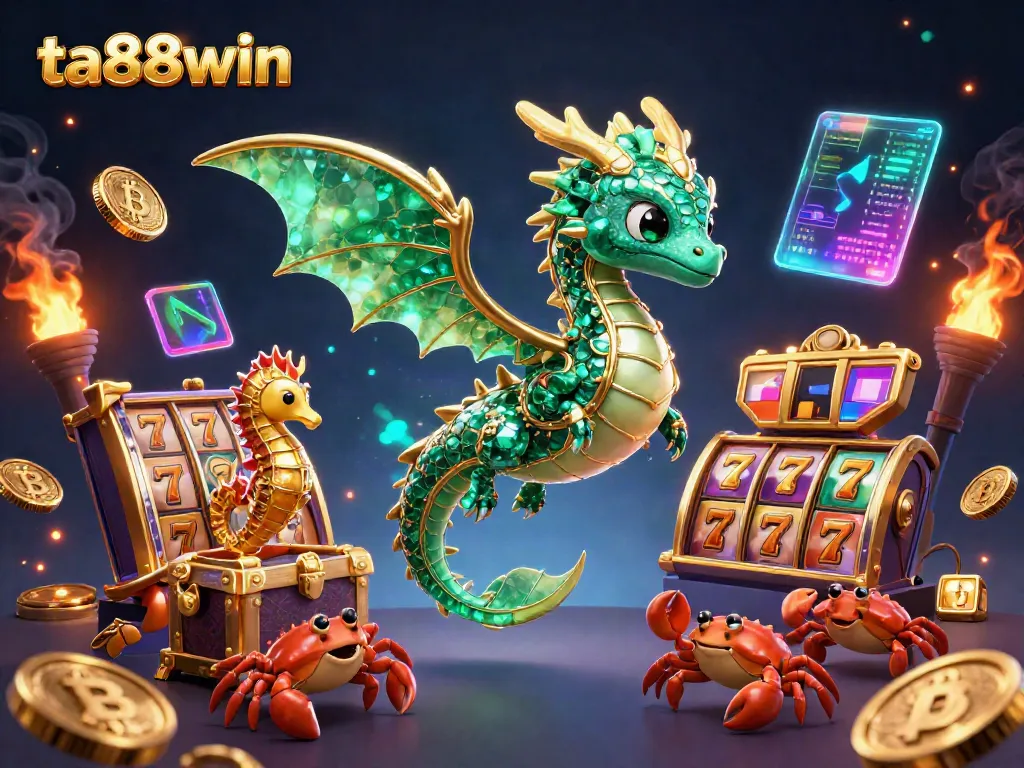 Engage with the thrilling world of ta88win as you encounter a captivating sea dragon amidst dazzling jackpot elements.