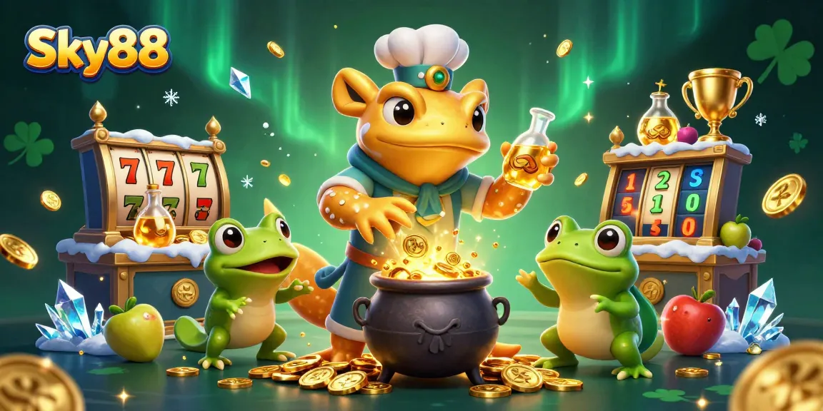 Experience thrilling wins with Sky88's golden alchemist turning base metals into riches