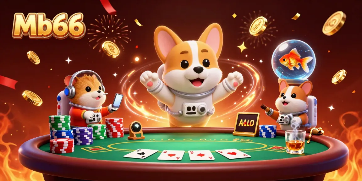 Experience thrilling gaming moments with Mb66 in an enchanting space station casino.