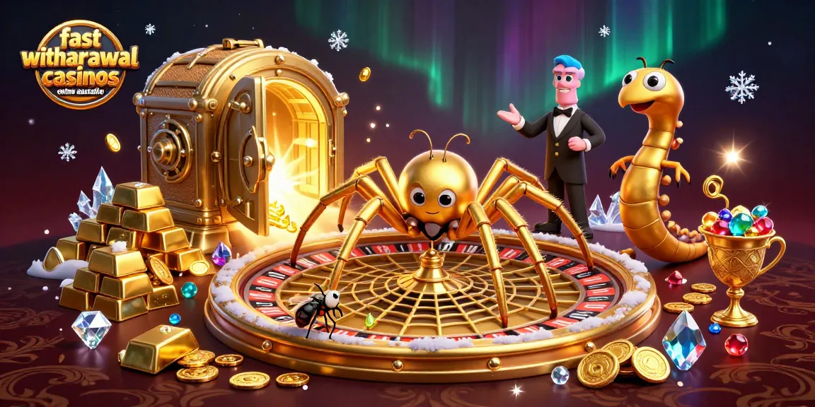 Experience fast withdrawal casinos online Australia with thrilling gaming elements in a vibrant 3D scene.